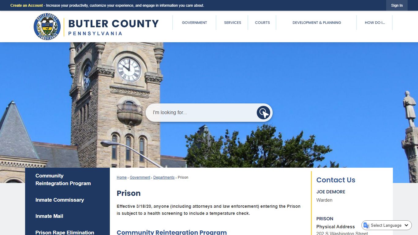 Prison | Butler County, PA